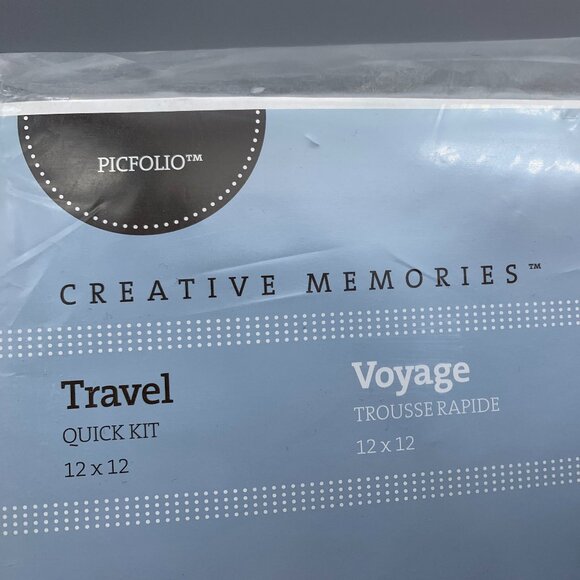 NEW in Package Creative Memories TRAVEL Themed PicFolio Kit for Scrapbooking - Picture 2 of 12